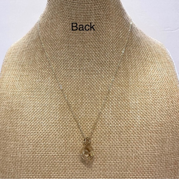 New Swarovski Elements Crystal Necklace- gold w/ faux pearl & clear crystals - Picture 8 of 12